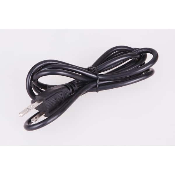 60 in. Under Cabinet Power Cord and Plug in Black, Designed for Easy Connection of LED Light Bars, 1-Pack