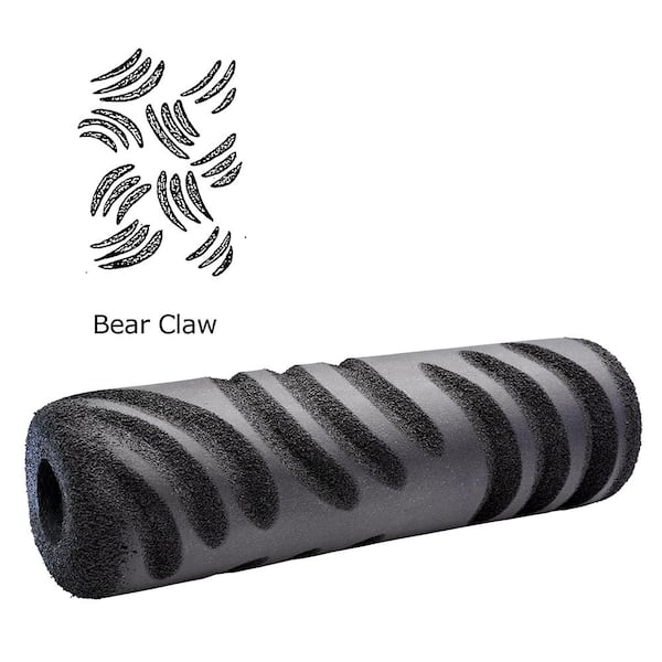 9 in. Bear Claw Textured Foam Roller Cover