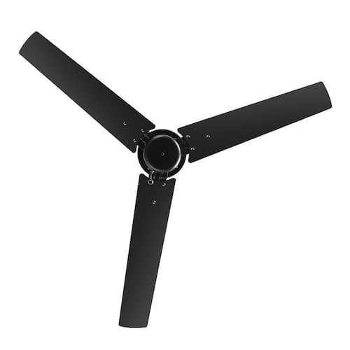 Sunil 52 in. Indoor 3-Speed Black Ceiling Fan with Pull Chain, Downrod and 3 Reversible Blades Ceiling Fans