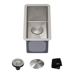 Standart PRO 10 Undermount 16 Gauge Stainless Steel Single Bowl Bar Prep Kitchen Sink