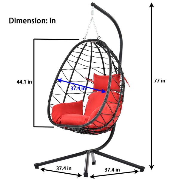 egg chair dimensions