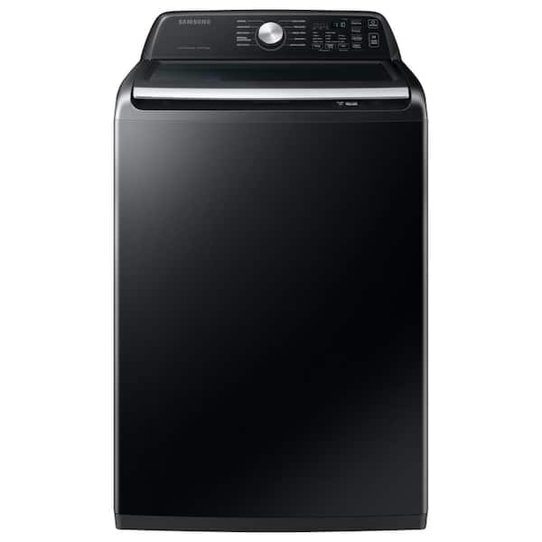 4.6 cu. ft. Large Capacity Smart Top Load Washer in Brushed Black with ActiveWave Agitator and Active WaterJet