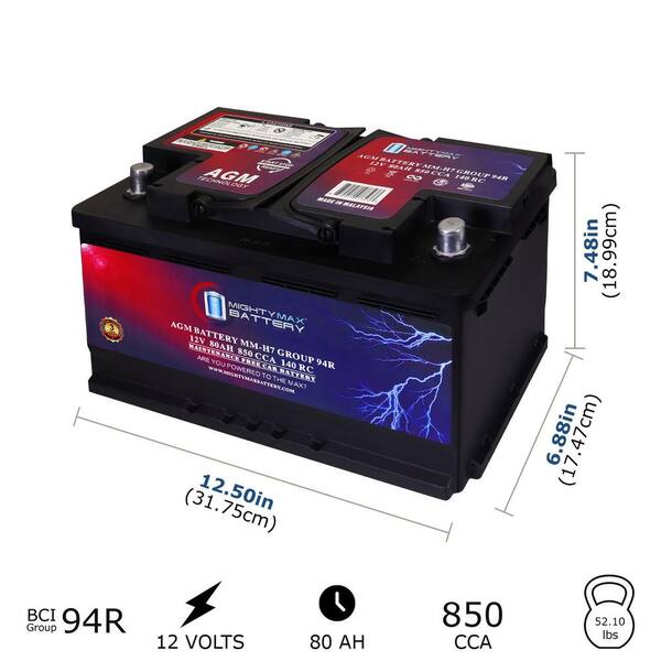 12V 50AH SLA Replacement Battery For Torque Power Deep Cycle