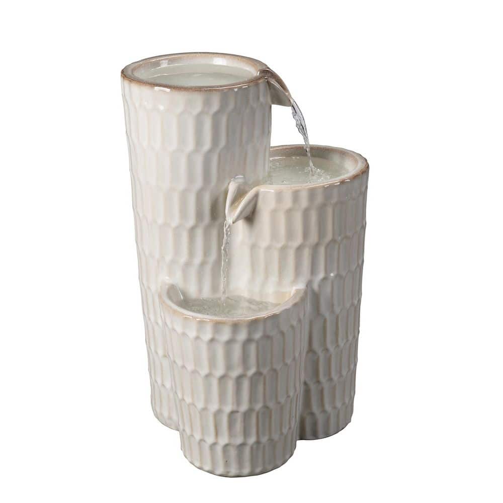 Ivory Ceramic Fountain - Elegance in Simplicity, No Lights price history on PriceWatchPro