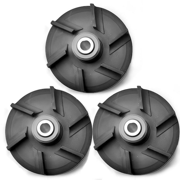 Plastic Magnetic Impeller 3587 and MCX Bearing Housing 3220 for Crathco Beverage Dispensers, 3-Pack Standard