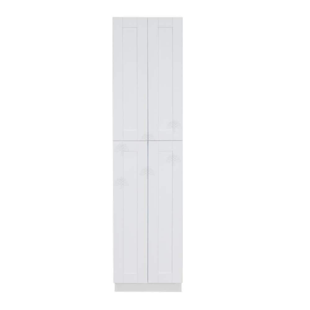 Reviews for LIFEART Anchester White Plywood Shaker Stock Assembled Tall Pantry Kitchen