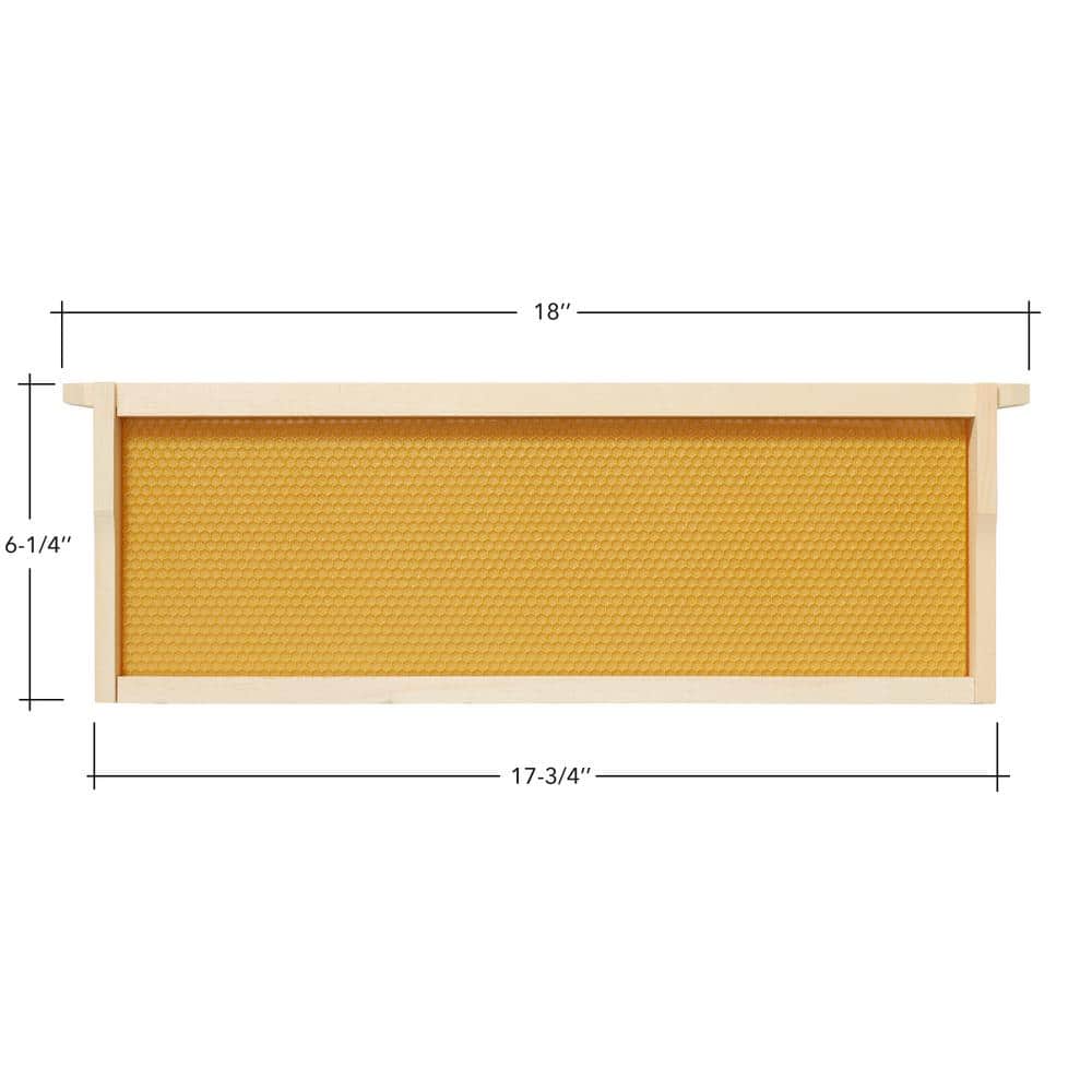 Honey Keeper 10-Pack Natural Waxed Beehive Frames with Wooden Construction