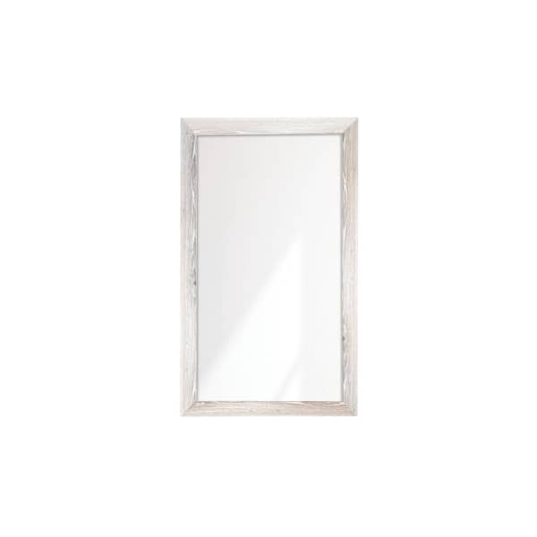 BrandtWorks Restoration White Wide Framed Wall Mirror 32 in. W x 60 in. H W