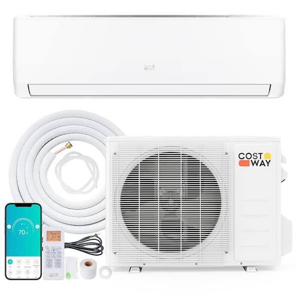 EcoGuard 24000 BTU 21-SEER2 2-Ton 208/230V Mini Split Air Conditioner and Heater with Heat Pump and Installation Kit