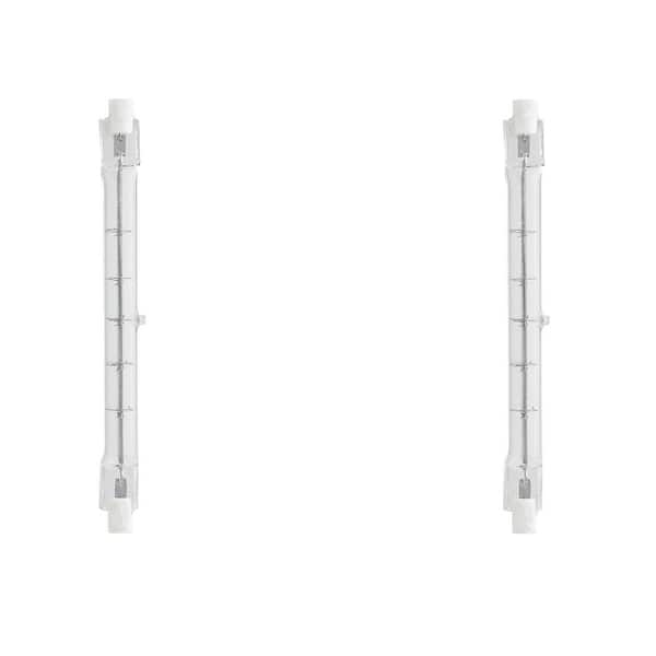 500-Watt Bright White (2800K) T3 R7s Base Dimmable Halogen Light Bulb (2-Pack)