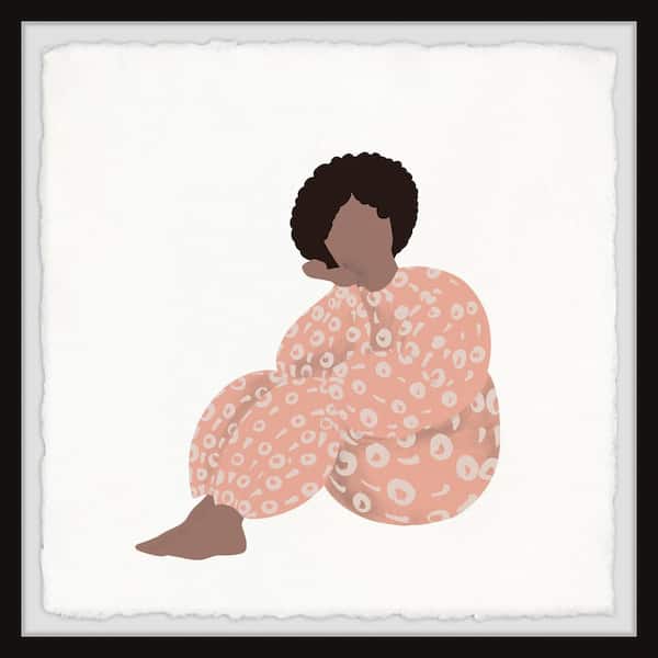 Unbranded "I Just Found Myself" by Marmont Hill Framed People Art Print 24 in. x 24 in.