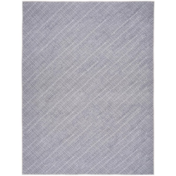 Nourison Washables Grey 8 ft. x 10 ft. Abstract Contemporary Area Rug