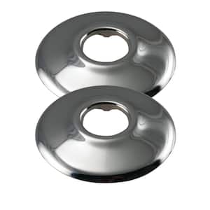 2-1/2 in. O.D. (1/2 in. IPS) Brass Sure Grip Flange, Polished Chrome