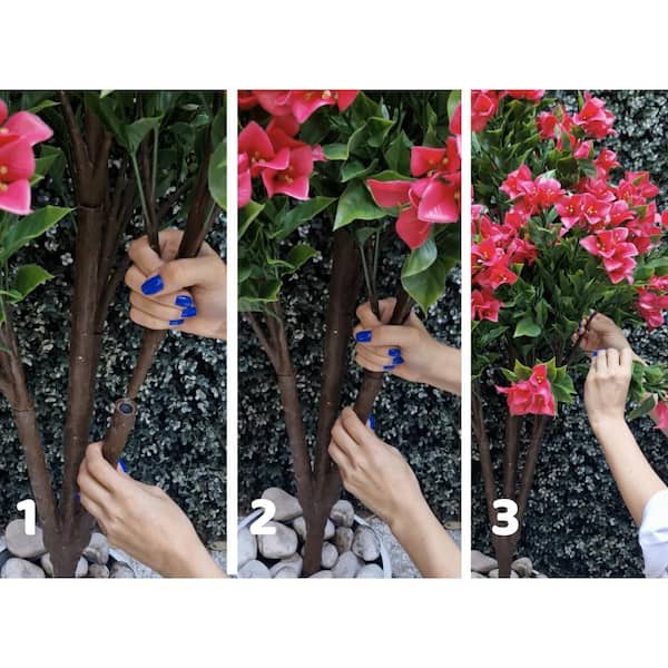 Green Smart Dekor 47 in. UV resistant Artificial Bougainvillea