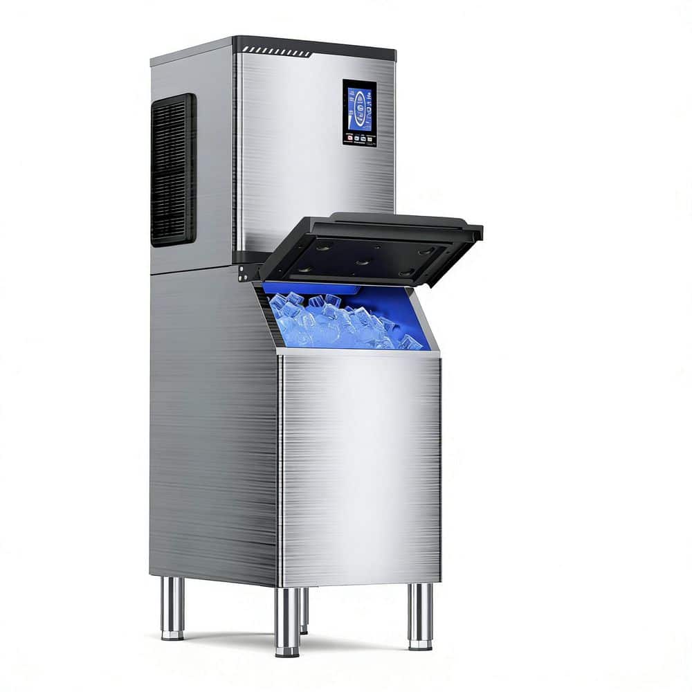500 Lbs/Day Split Air-Cooled Commercial Ice Maker, 0.9 in. Cube, Compressor Cooling for Restaurants, C-Stores, Home Bars