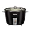 Proctor Silex Rice Cooker & Food Steamer, 30 Cups Cooked (15 Cups  Uncooked), Includes Steam and Rinsing Basket, Black (37555)