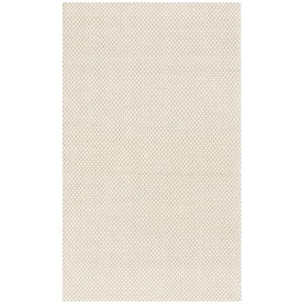 Natura 2 ft. x 4 ft. Ivory Striped Solid Color Gradient Area Rug