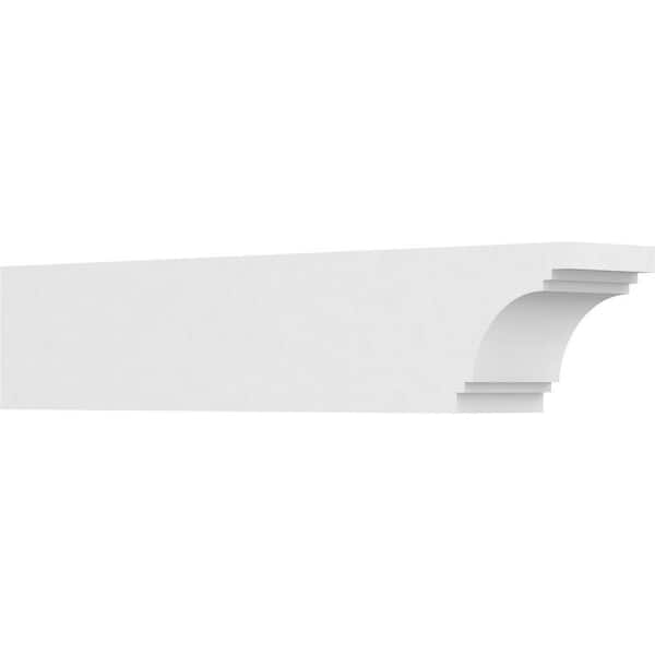 Ekena Millwork 5 in. x 6 in. x 30 in. Pescadero PVC Rafter Tail Brace