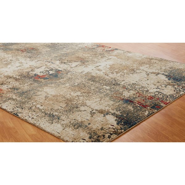 Theory Multi-Colored 10 ft. x 12 ft. Abstract Area Rug