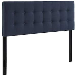 Emily Navy Full Upholstered Fabric Headboard