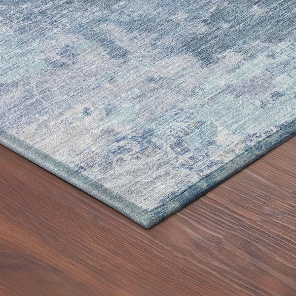 Chantille Machine Washable Indoor/Outdoor Abstract ACN2364 Blue 2 ft. x 3 ft. Accent Rug