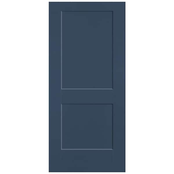 Masonite 36 in. x 80 in. 2-Panel Logan Single Bore Solid Core Night Tide Molded Composite Interior Door Slab