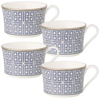 Artvigor 6-Pieces 220ml/7.5 oz. Tea and Coffee Service Set Gray Glazed  Porcelain Coffee Cup & Saucer with Gift Box for Christmas ART-CC003 - The  Home Depot