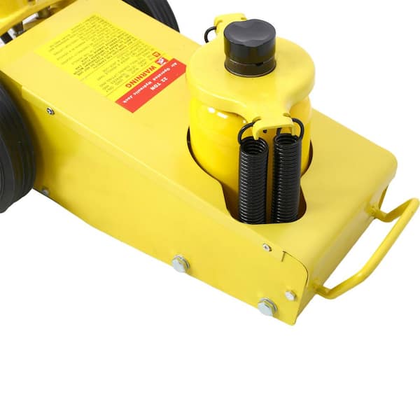 Sudzendf Yellow 22 Ton Hydraulic Floor Jack Air-Operated Axle