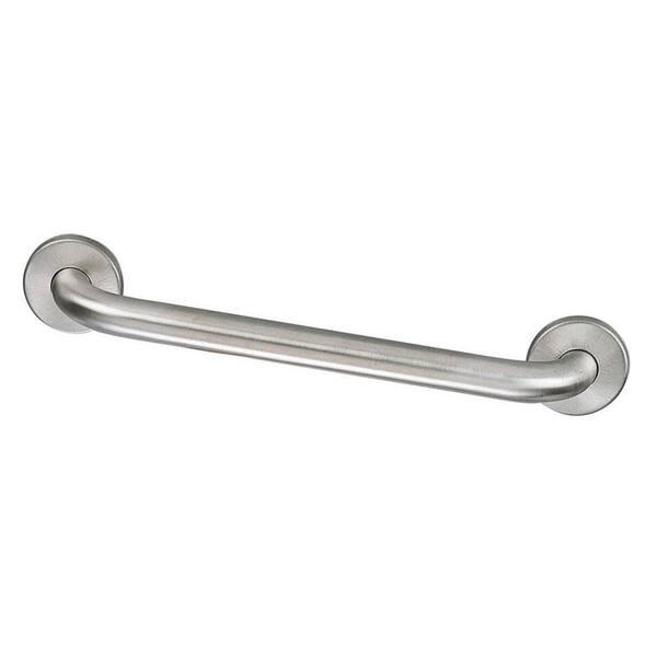 Design House 16 in. x 1-1/2 in. Concealed Screw Safety Grab Bar in Satin Nickel