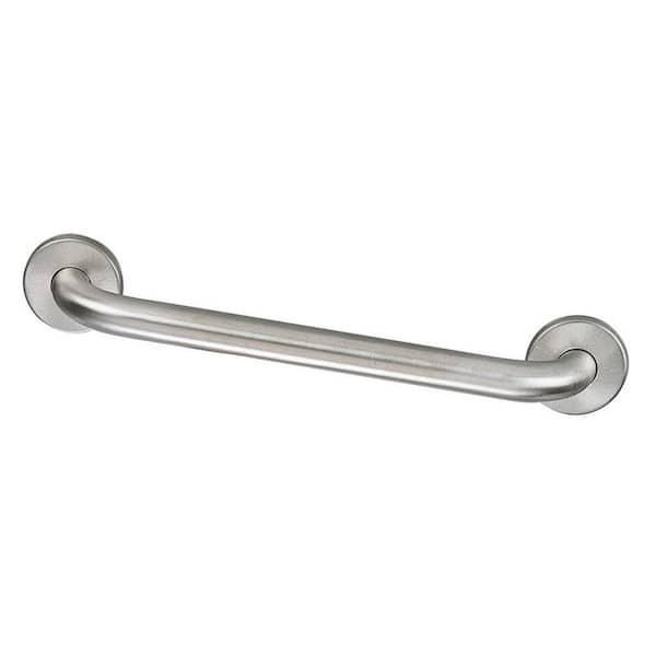Design House 12 in. x 1-1/2 in. Concealed Screw Safety Grab Bar in Satin Nickel