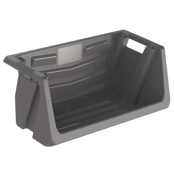 HDX 55 Gal. Storage Tote in Clear with Yellow Lid 206233 - The Home Depot