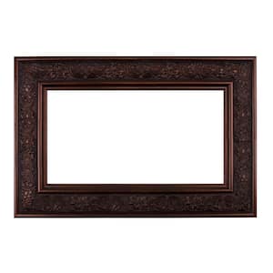 Verona 42 in. x 42 in. Mirror Frame Kit in Bronze Brown - Mirror Not Included