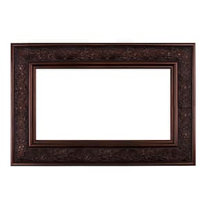 Verona 48 in. x 42 in. Mirror Frame Kit in Bronze Brown - Mirror Not Included