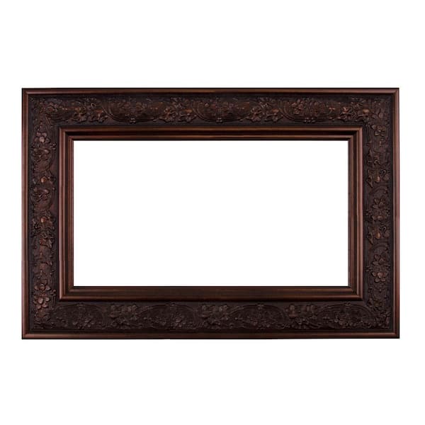 Verona 48 in. x 42 in. Mirror Frame Kit in Bronze Brown - Mirror Not Included