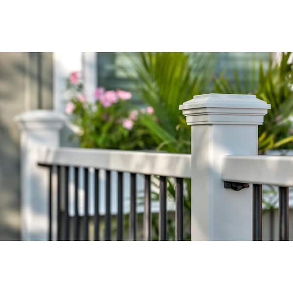 Enhance 8 ft. W x 36 in. H Classic White Composite Deck Rail Kit