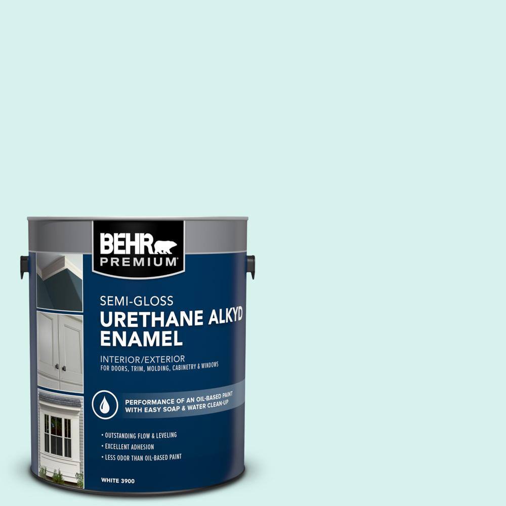 1 gal. #P450-1 Sea Ice Urethane Alkyd Semi-Gloss Enamel Interior/Exterior Paint price history on PriceWatchPro