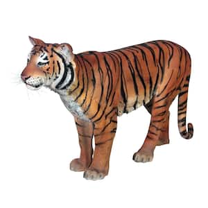 37.5 in. H Powerful Pounce Sumatran Tiger Statue