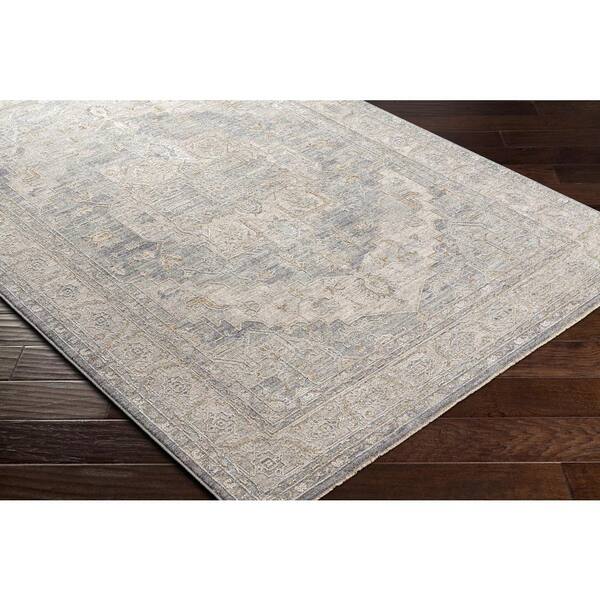 Valentino Coal Medallion 3 ft. x 7 ft. Indoor Runner Area Rug