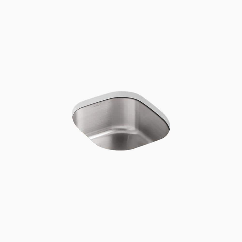 Stainless Steel Rounded Single-Bowl Undermount Kitchen Sink