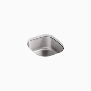 Undertone 15.5 in. Undermount Single Bowl Stainless Steel Kitchen Sink