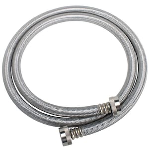 3/4 in. Hose x 3/4 in. Hose x 60 in. Washing Machine Connector, Stainless Steel