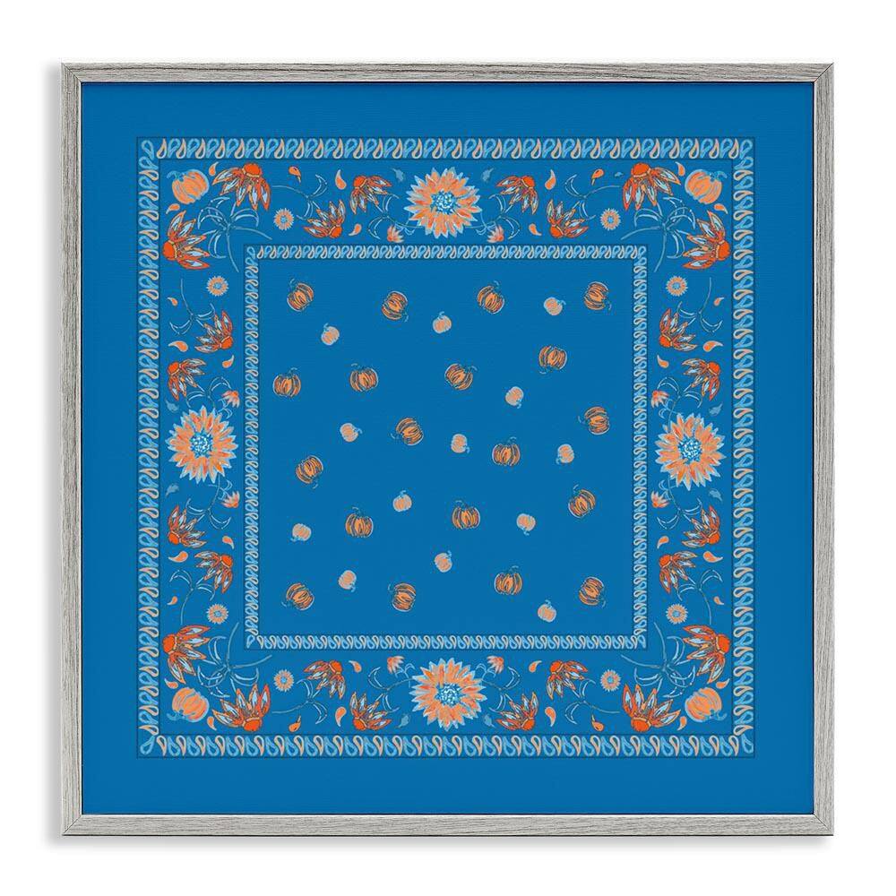 Blue Sky Harvest Pattern by Safa Diab Gray Framed Nature Giclee Art Print 12 in. x 12 in. price history on PriceWatchPro