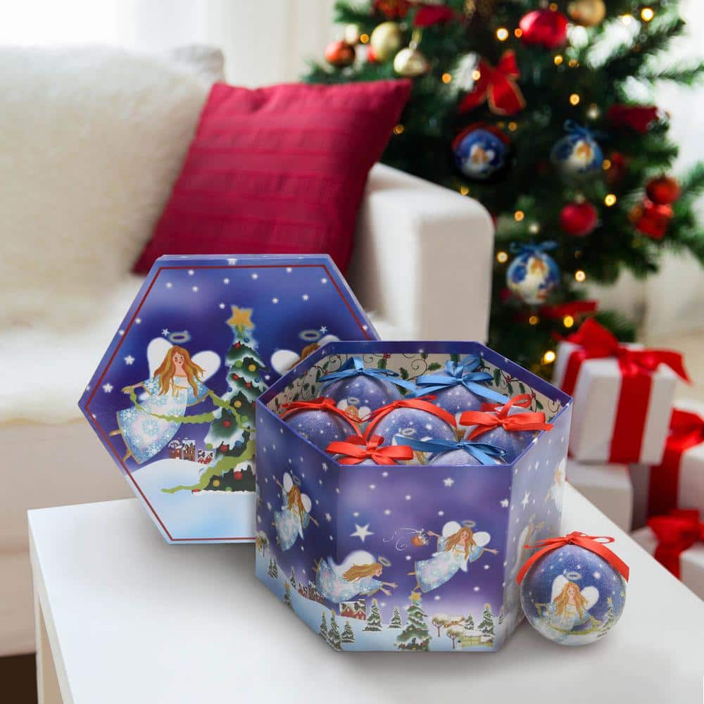 Winter Angel Shatterproof Ball Christmas Ornaments (14-Pack)