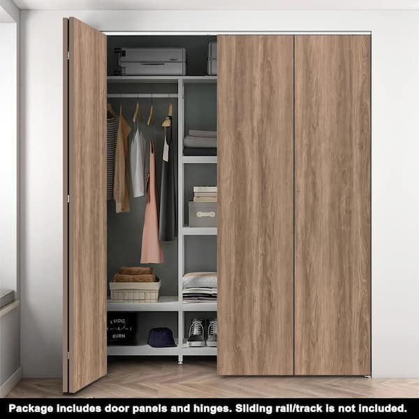 CALHOME 40 in. x 96 in. x 3/4 in. Thickness Hollow Core Walnut