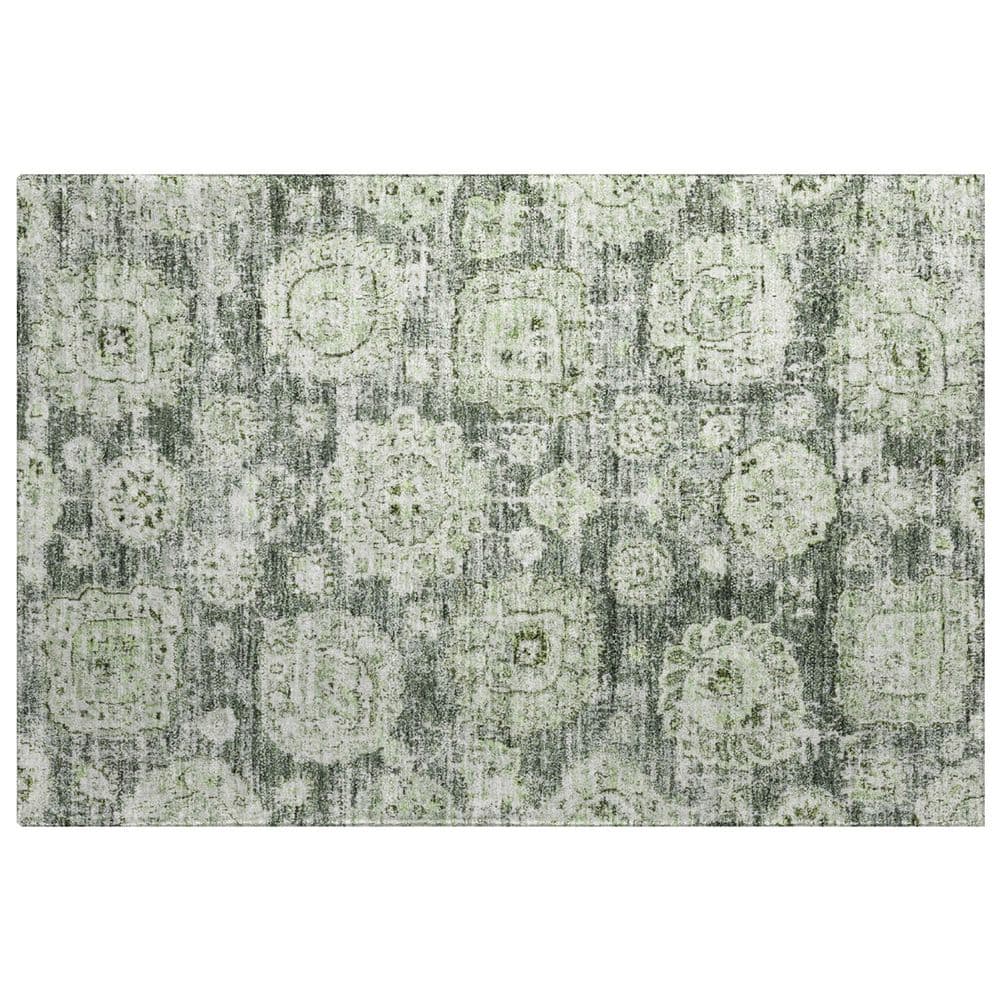 Dream Shag Premium Machine Washable Abstract ADS634 Aloe 3 ft. x 4 ft. Area Rug price history on PriceWatchPro