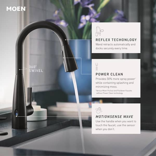 Haelyn Touchless Single-Handle Pull-Down Sprayer Kitchen Faucet with MotionSense Wave in Spot Resist Stainless Steel