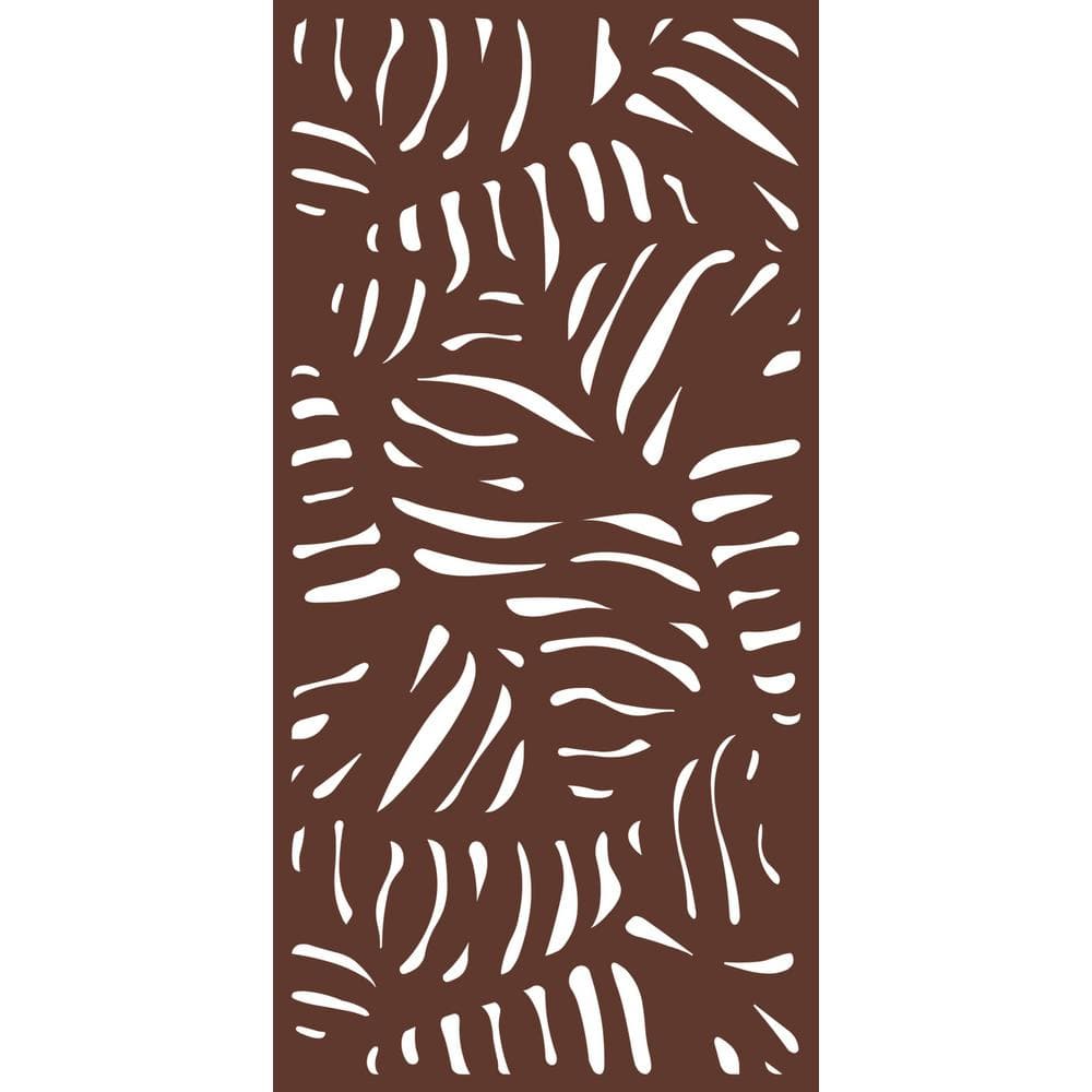 6 ft. x 3 ft. Espresso Brown Decorative Composite Fence Panel Featured in the Panama Design price history on PriceWatchPro
