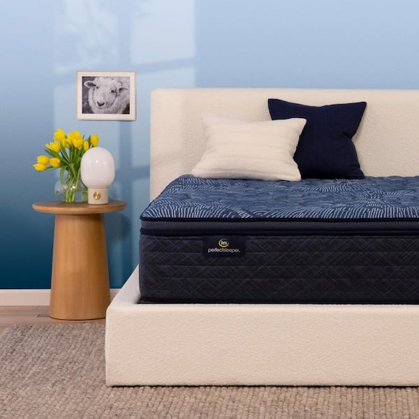 Perfect Sleeper Oasis Sleep King Firm Pillow Top 14.5 in. Mattress Set with 9 in. Foundation