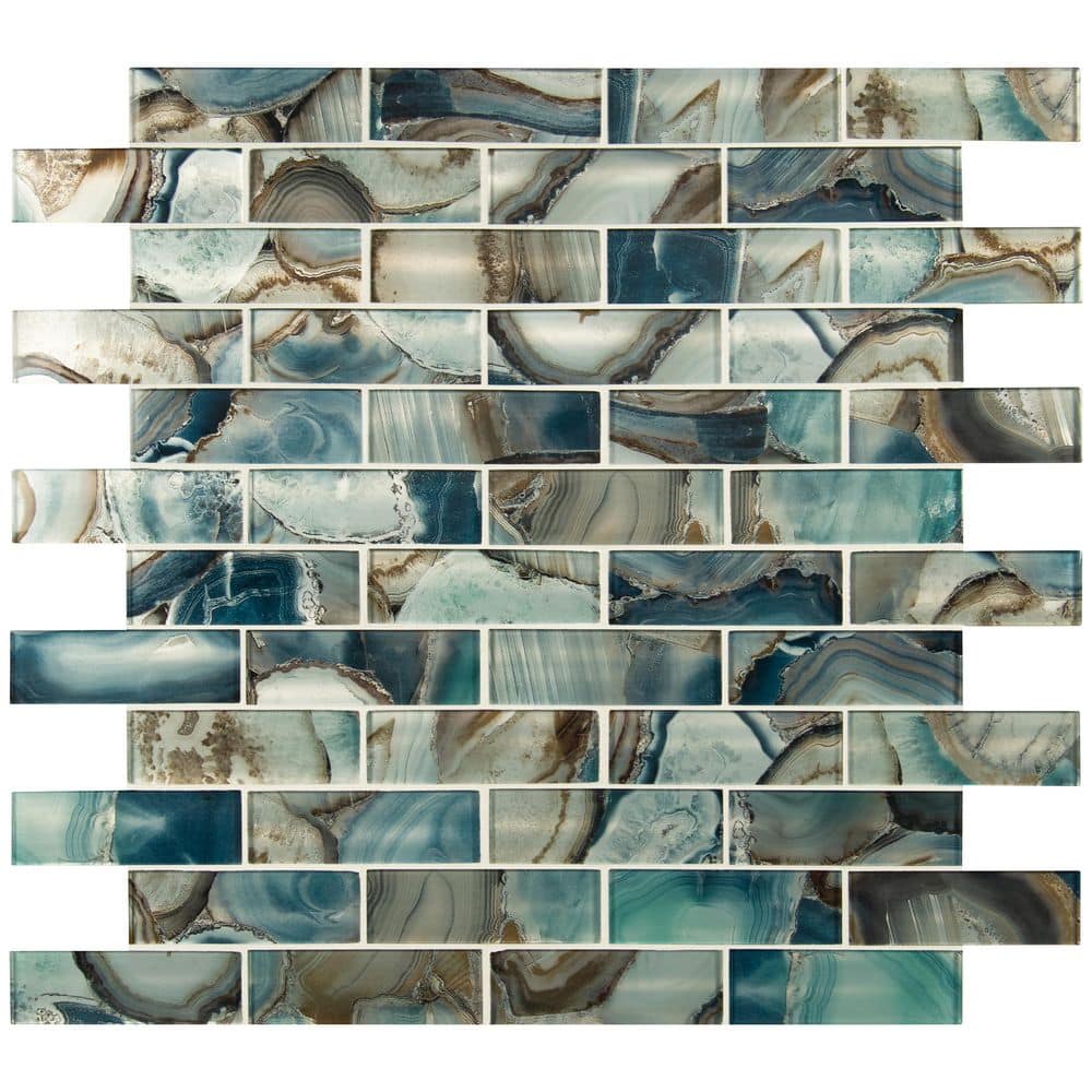 Night Sky Subway 12 in. x 12 in. x 0.31 in. Glass Mesh-Mounted Mosaic Wall Tile (9.7 sq. ft./Case) price history on PriceWatchPro