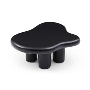 Cute Cloud Coffee Table for Living Room, Black, 35.43 in.